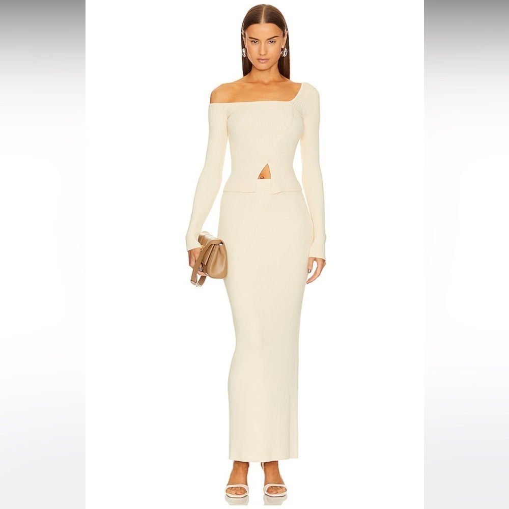 Song of Style Amiel Maxi Skirt in Ivory New with Tags! - Picture 2 of 7